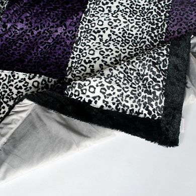 Patchwork Animal Pattern Throw Blanket for Sofa Bed or Travel