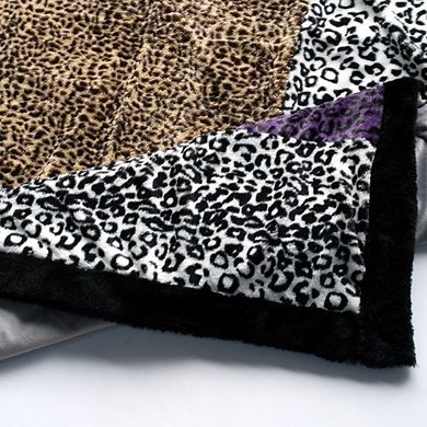 Patchwork Animal Pattern Throw Blanket for Sofa Bed or Travel Use