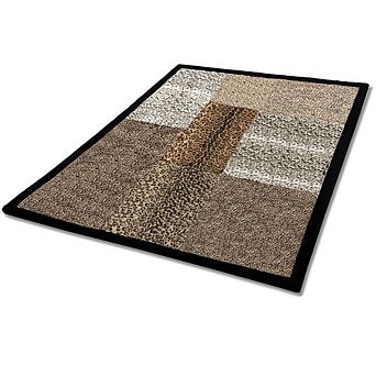 Patchwork Throw Blanket Animal Print Faux Fur Fleece Bed Throw