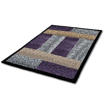 Time Patchwork Throw Blanket Faux Fur Fleece Bed Accent Blanket