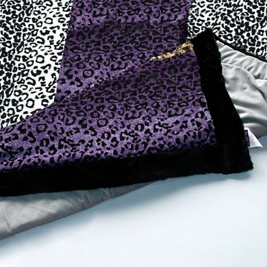 Time Patchwork Throw Blanket Faux Fur Fleece Bed Accent Blanket