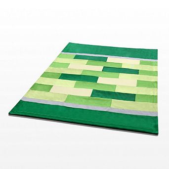 Multi Tonal Plaid Patchwork Coral Fleece Throw Blanket Soft Lightweight Blanket for Sofa Bed Couch