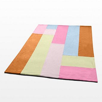 Plaid Patchwork Fleece Throw Blanket Soft Cozy Blanket for Couch Bed Guest Room Dorm