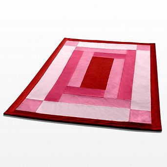 Soft Coral Fleece Plaid Throw Blanket Patchwork Design for Living Room Couch Bed Lounge Chair