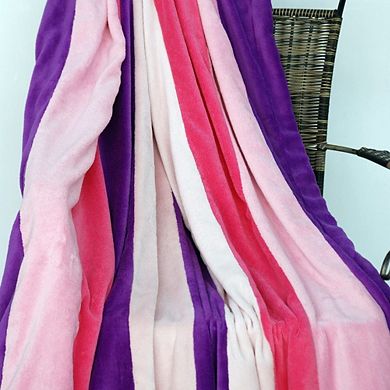 Soft Coral Fleece Plaid Throw Blanket Patchwork Design for Living Room Couch Bed Lounge Chair