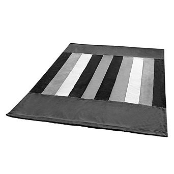 Soft Coral Fleece Plaid Throw Blanket Patchwork Design for Living Room Couch Bed Lounge Chair
