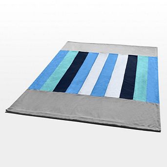 Soft Coral Fleece Plaid Throw Blanket Patchwork Design for Living Room Couch Bed Lounge Chair