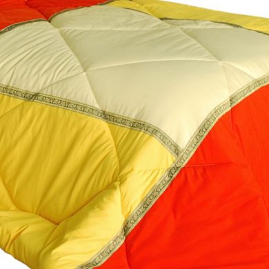 Patchwork Comforter Set with Sham, Reversible Quilted Bedding, Microfiber, Down Alternative, Dorm
