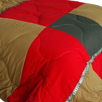 Patchwork Comforter Set Reversible Microfiber Quilt Bedding with Sham