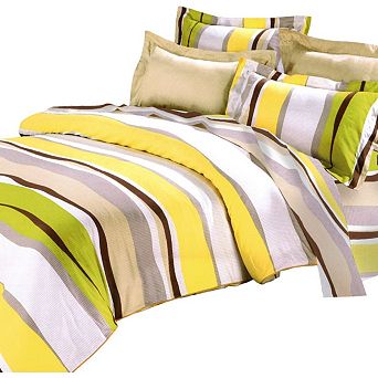 4 pc Cotton Bedding Set with Duvet Cover Designed for Bedroom and Guest Room