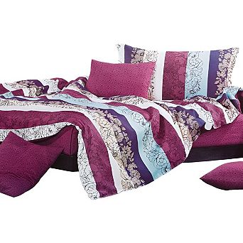 Cotton MEGA Bedding Set with Duvet Cover, Fitted Sheet, and Pillowcase for Bedroom Setup