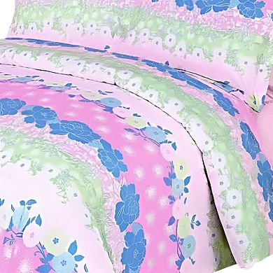 King Bedding Set with Comforter, Duvet Cover, Deep Pocket Fitted Sheet and Shams