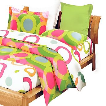 Cotton Comforter Set with Duvet Cover and Pillow Shams Down Alternative Bedding Set