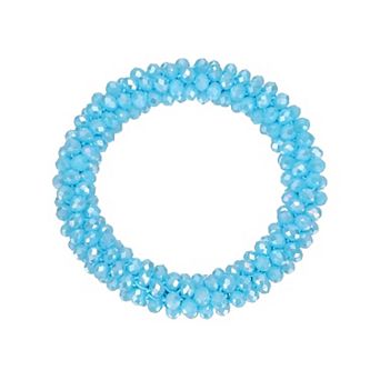 1 pc Rhinestone Hair Scrunchies, Crystal Ties Elastic Ponytail Holders for Women Girls