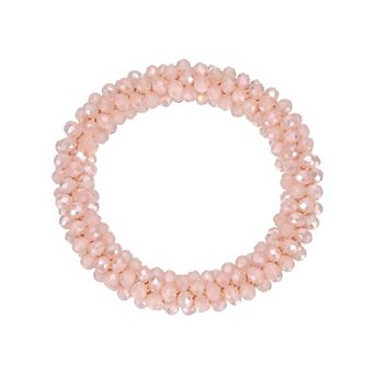 1 pc Rhinestone Hair Scrunchies, Crystal Ties Elastic Ponytail Holders for Women Girls
