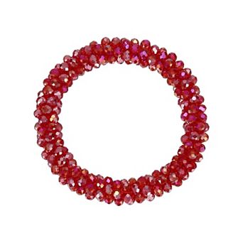 1 pc Rhinestone Hair Scrunchies, Crystal Ties Elastic Ponytail Holders for Women Girls