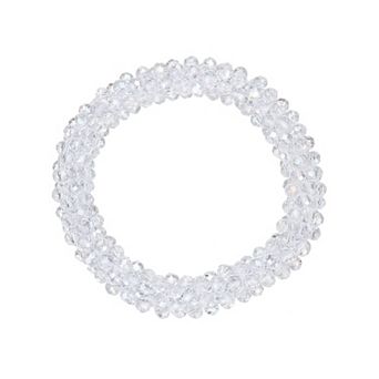 1 pc Rhinestone Hair Scrunchies, Crystal Ties Elastic Ponytail Holders for Women Girls
