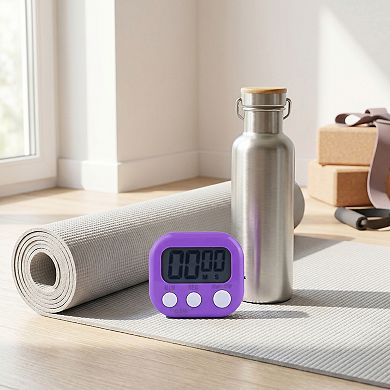 Kitchen Timer, Loud Alarm Clock Magnetic Backing Stand Cooking Timer