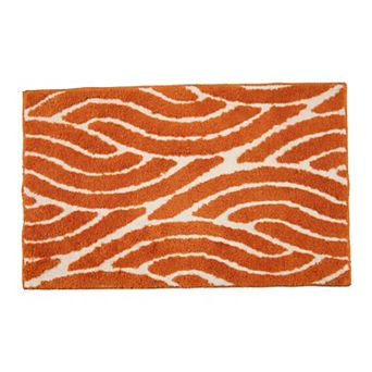 Geometric Bathroom Rug 3D Textured Plush Bath Mat Ultra Soft Absorbent Microfiber Shower Rug 24"x16"