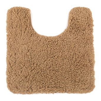Toilet Rugs U-Shaped Bathroom Rugs Absorbent Non Slip Toilet Rug Luxury Plush Bath Mat