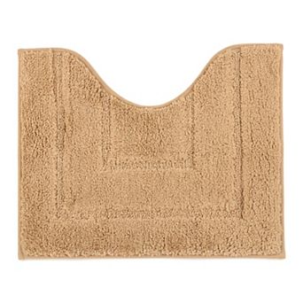 Toilet Rugs U-Shaped Bathroom Rugs Ultra Soft Absorbent Non Slip Machine Washable Toilet Rug