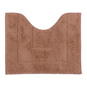 Toilet Rugs U-Shaped Bathroom Rugs Ultra Soft Absorbent Non Slip Machine Washable Toilet Rug
