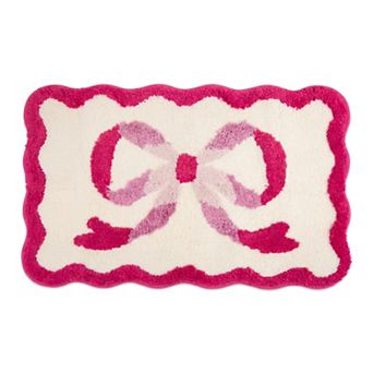 Cute Aesthetic Bathroom Rug, Ultra Soft Absorbent Shaggy Bath Mat, Unique Non-Slip Printed Carpet
