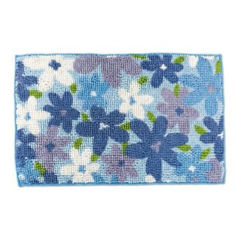 Bathroom Rugs Chenille Bath Rug Ultra Soft Absorbent Shower Rug Non Slip Bath Mat 24"x16"