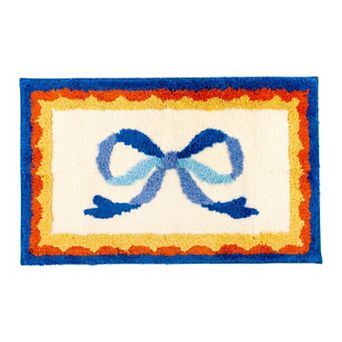 Aesthetic Printed Bathroom Rug, Ultra Soft Absorbent Shaggy Bath Mat, Unique Non-Slip Plush Carpet