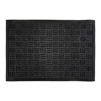 Outdoor Doormat, Waterproof Front Door Mat Outside Entrance, Non-Slip Geometric Scraper Ma