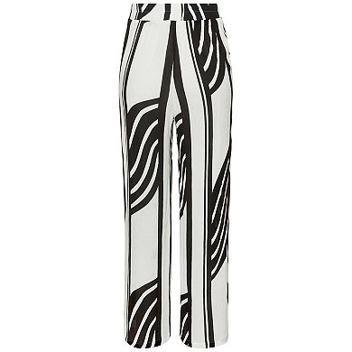Lascana Women's Wide Leg Printed Pants