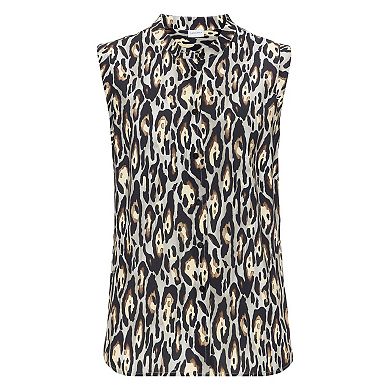 Lascana Women's Animal Print Sleeveless Blouse