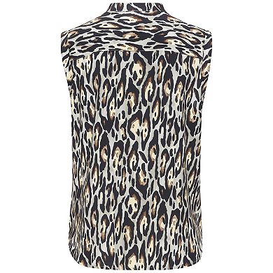 Lascana Women's Animal Print Sleeveless Blouse