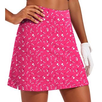 Ekouaer Golf Skirts for Woman with Pockets Silicone Grippers Tennis Skirt Inner Shorts Athletic