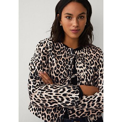 Ellos Plus Size Structured Denim Tie Front Jacket