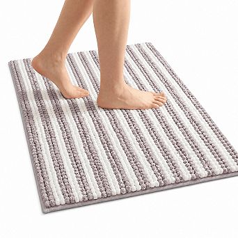 Chenille Bathroom Rug Non Slip Washable Absorbent Quick Dry Durable
