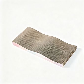 Large double sided corrugated cat scratcher with catnip 2 pack