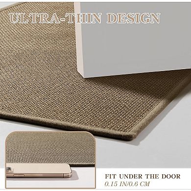 Bathroom Rugs Mat , Ultra Thin Non Slip Bath Mat Quick Dry Absorbent Bath Mat for Bathroom Floor