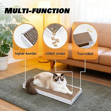 3 pack cardboard cat scratcher and post double sided design for more fun