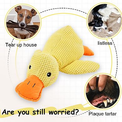 Upgraded Yellow Duck Dog Toy Durable for All Size Dogs