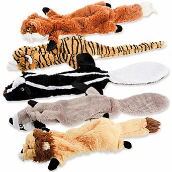 Stuffing Free Squeaky Plush Dog Toys Durable for All Dogs