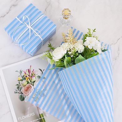 Striped tissue paper 14x20 inches 30 sheets gift packaging