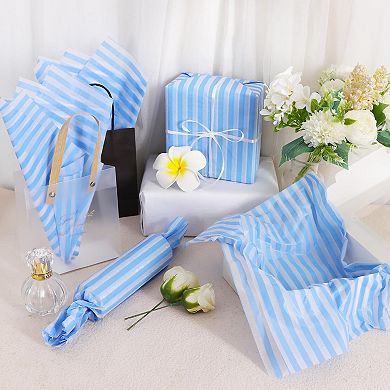Striped tissue paper 14x20 inches 30 sheets gift packaging