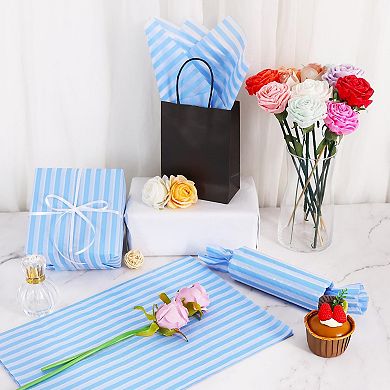 Striped tissue paper 14x20 inches 30 sheets gift packaging
