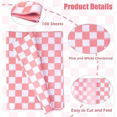 100 Pcs Rectangular Napkins, 14x20 Inches, for Gift Packaging