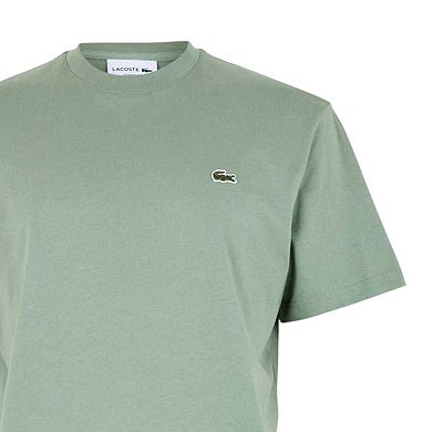 Lacoste Mens Embroidered Logo Premium Cotton T-Shirt