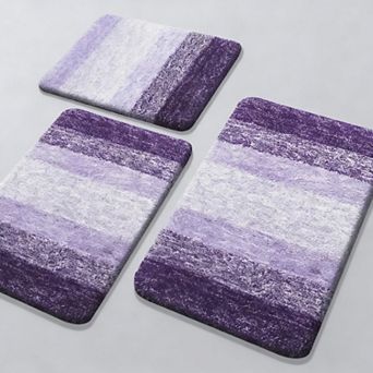 Bathroom Rugs Set 3 pc Soft Absorbent Non-Slip