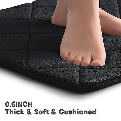 Bathroom Rug Memory Foam Non Slip Washable