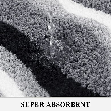 Bathroom Rug Set 5 Piece Soft Non Slip Absorbent Bath Mat