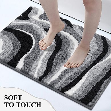 Bathroom Rug Set 5 Piece Soft Non Slip Absorbent Bath Mat